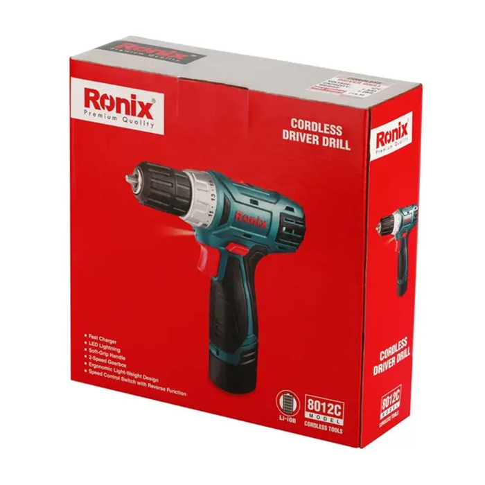 دریل پیچ گوشتی شارژی رونیکس 8012C