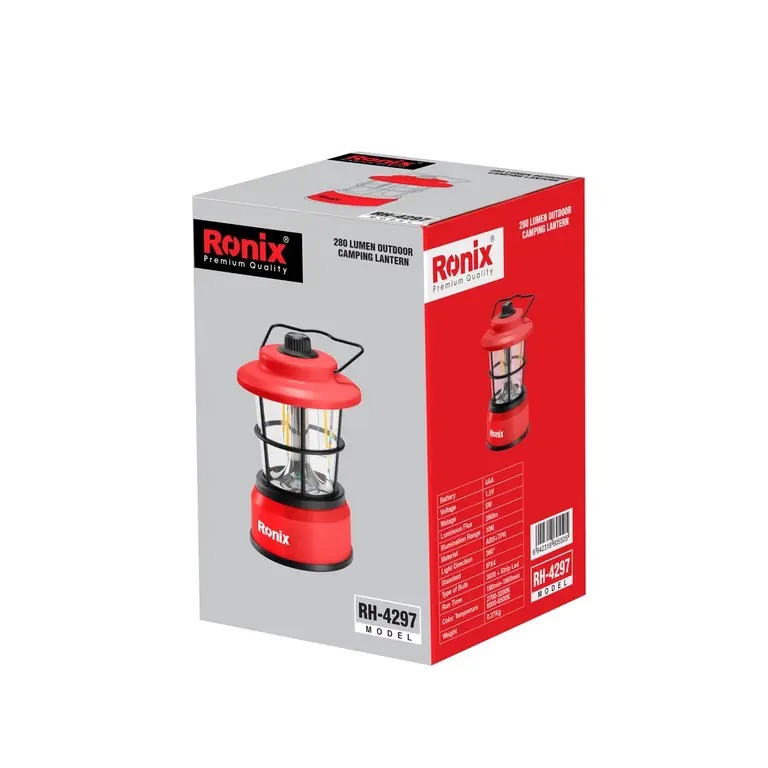 چراغ فانوسی باتری خور کمپی رونیکس RH-4297