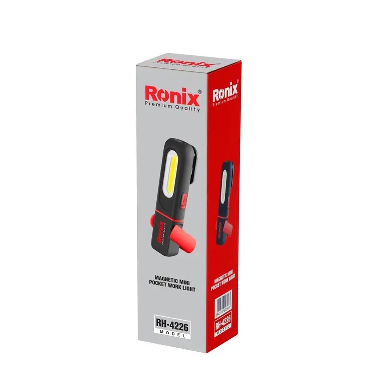چراغ کار شارژی مینی مگنت دار تاشو رونیکس RH-4226