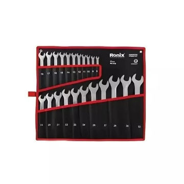 آچار سری 22 عددی یکسر تخت یک سر رینگ ساخت کشور هند رونیکس RH-2159